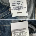capri levis engineered vintage Y2K etiquette