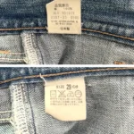 capri levi's vintage 90 made in japon W29 etiquette