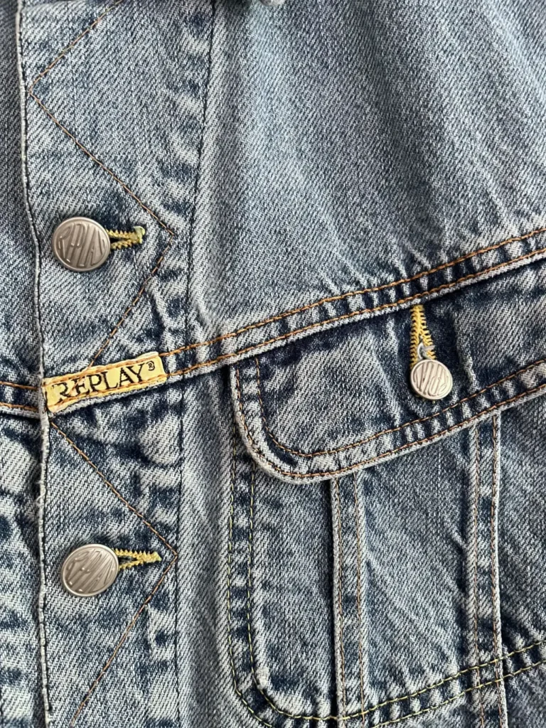 gilet sans manche replay vintage 90 boutons