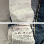 jean levis engineered 835 taille basse etiquette